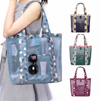 Korean Style B-001 Coating Mesh Multi - Functional Clothing Cosmetics Package Shopping Bag Beach Tote Bag (Burgundy) June 2018 - 4 Korean Style B-001 Coating Mesh Multi - functional Clothing Cosmetics Package Shopping Bag Beach Tote Bag (Burgundy) - 4