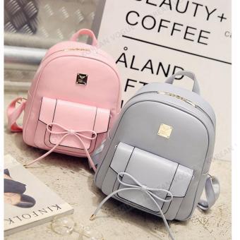 KOREAN VOGUE KV4004 High Quality Ladies Smooth Faux Leather 2 Pieces Women Unique Backpack Bag Set (Grey) May 2018 - 4 KOREAN VOGUE KV4004 High Quality Ladies Smooth Faux Leather 2 Pieces Women Unique Backpack Bag Set (Grey) - 4
