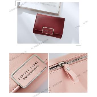 Korean Vogue SW-008 Ladies High Quality Exquisite Multi-functionShort Section 3 Folded Hand Bag Women Wallet Card Holder (Burgundy) June 2018 - 5 Korean Vogue SW-008 Ladies High Quality Exquisite Multi-functionShort Section 3 Folded Hand Bag Women Wallet Card Holder (Burgundy) - 5