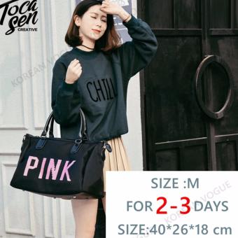 Korean Vogue TB-001 Premium Quality Women PINK 2 Ways Tote Bag Series Ladies Travel Handbag Shoulder Bag(Medium) July 2018 - 5 Korean Vogue TB-001 Premium Quality Women PINK 2 Ways Tote Bag Series Ladies Travel Handbag Shoulder Bag(Medium) - 5