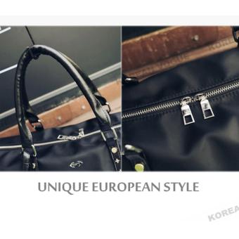 Korean Vogue TB-010 Premium Quality Unisex Large Capacity Rivet Style Tote Bag Series Ladies Travel Gym Sport Handbag Shoulder Bag(Black-Medium) April 2018 - 4 Korean Vogue TB-010 Premium Quality Unisex Large Capacity Rivet Style Tote Bag Series Ladies Travel Gym Sport Handbag Shoulder Bag(Black-Medium) - 4
