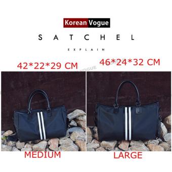 Korean Vogue TB-017 Premium Quality Unisex Tote Bag Series TravelHandbag Shoulder Bag (Black/White--Medium) June 2018 - 2 Korean Vogue TB-017 Premium Quality Unisex Tote Bag Series TravelHandbag Shoulder Bag (Black/White--Medium) - 2