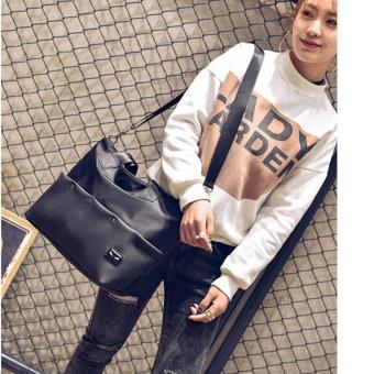 Korean Vogue TB-021 Premium Quality Synthetic Leather Fashion Rivet Large Capacity Tote Bag Series Ladies Travel Shopping Handbag Shoulder Bag(Black) June 2018 - 5 Korean Vogue TB-021 Premium Quality Synthetic Leather Fashion Rivet Large Capacity Tote Bag Series Ladies Travel Shopping Handbag Shoulder Bag(Black) - 5