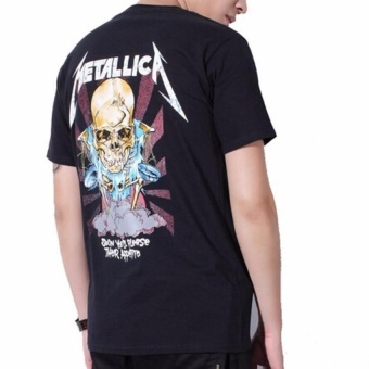 Kuhong Justin Bieber Metallica T Shirt Black Cotton T-Shirt Fear Of God Rock Star Swag Tyga Tops Black - Intl June 2018 - 4 Kuhong Justin Bieber Metallica T Shirt Black Cotton T-Shirt Fear Of God Rock Star Swag Tyga Tops Black - intl - 4