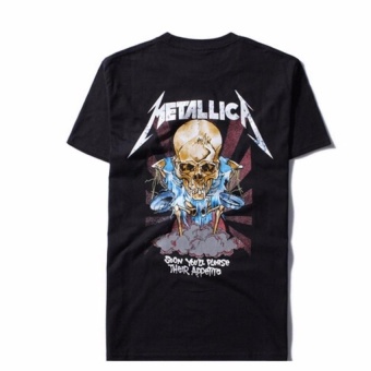 Kuhong Justin Bieber Metallica T Shirt Black Cotton T-Shirt Fear Of God Rock Star Swag Tyga Tops Black - Intl June 2018 - 3 Kuhong Justin Bieber Metallica T Shirt Black Cotton T-Shirt Fear Of God Rock Star Swag Tyga Tops Black - intl - 3