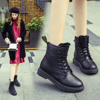 Lace-up Martin Boots Genuine Leather Motorcycle Boots For WomenPlus Size - Intl June 2018 - 3 Lace-up Martin Boots Genuine Leather Motorcycle Boots For WomenPlus Size - intl - 3