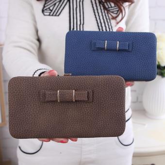 Ladies Long Bowknot Flap Bag PU Leather Wallet Phone BoxClutch Bag Women High Capacity Handbag Cute Coins PurseMultiple Card Holder (Blue) - Intl June 2018 - 4 Ladies Long Bowknot Flap Bag PU Leather Wallet Phone BoxClutch Bag Women High Capacity Handbag Cute Coins PurseMultiple Card Holder (Blue) - intl - 4