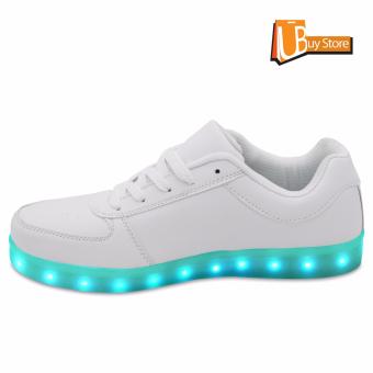 LED Light Lace Up Luminous Shoes Sportswear Sneaker Luminous Unisex Casual Shoes Grey - Intl June 2018 - 4 LED Light Lace Up Luminous Shoes Sportswear Sneaker Luminous Unisex Casual Shoes grey - intl - 4