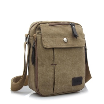 Men And Women Casual Small Messenger Bag Version Of Canvas Bagshoulder Bag Men Bag Outdoor Multi-purpose Travel Bag(khaki) - Intl June 2018 - 3 Men and women casual small messenger bag version of canvas bagshoulder bag men bag outdoor multi-purpose travel bag(khaki) - intl - 3