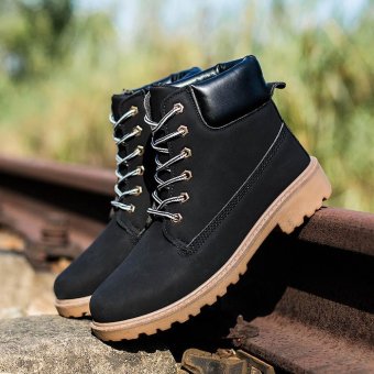 Men Ankle Boots Fur Lined Winter Autumn Warm Martin Boots Shoes - Intl May 2018 - 3 Men Ankle Boots Fur Lined Winter Autumn Warm Martin Boots Shoes - intl - 3