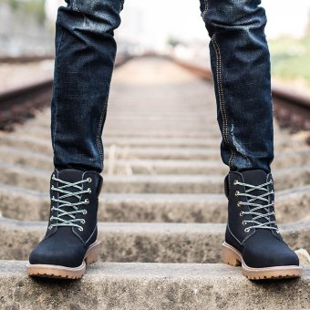 Men Ankle Boots Fur Lined Winter Autumn Warm Martin Boots Shoes - Intl May 2018 - 2 Men Ankle Boots Fur Lined Winter Autumn Warm Martin Boots Shoes - intl - 2