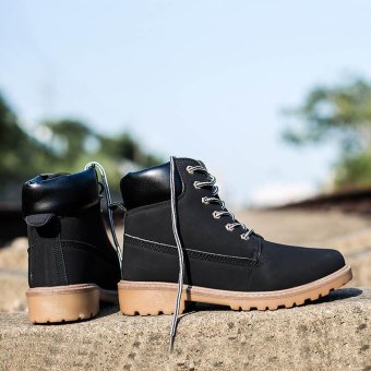 Men Ankle Boots Fur Lined Winter Autumn Warm Martin Boots Shoes - Intl May 2018 - 4 Men Ankle Boots Fur Lined Winter Autumn Warm Martin Boots Shoes - intl - 4
