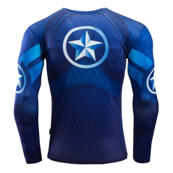 Men Compression Tight T-shirt Long Sleeves Prints Base Layer(Type12) - Intl June 2018 - 3 Men Compression Tight T-shirt Long Sleeves Prints Base Layer(Type12) - intl - 3