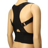 Men Fully Adjustable Posture Back Support Corrector Brace Shoulder Band Belt Black - Intl August 2018 - 3 Men Fully Adjustable Posture Back Support Corrector Brace Shoulder Band Belt Black - intl - 3