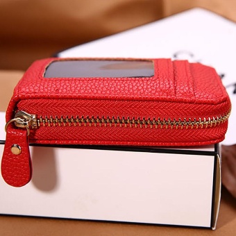 Men Women Leather Credit Card Holder Case Card Holder WalletBusiness Card RD -