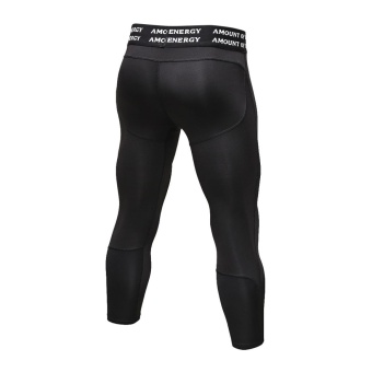 Men's Compression Fitness Pants 3/4 Sports Tights Leggings(Black) - Intl April 2018 - 4 Men's Compression Fitness Pants 3/4 Sports Tights Leggings(Black) - intl - 4