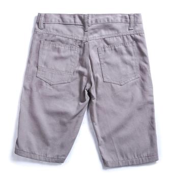 Men's Korean Style Casual Simple Plain Short (Grey) June 2018 - 2 Men's Korean Style Casual Simple Plain Short (Grey) - 2