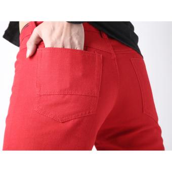 Men's Korean Style Casual Simple Plain Short (RED) June 2018 - 3 Men's Korean Style Casual Simple Plain Short (RED) - 3