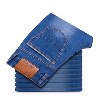 Men's Loose Straight Jeans Fat Legging Plus Size Thin Denim Pants Large Men Jeans Waist 42 44 Plus Size Jeans - Intl June 2018 - 5 Men's Loose Straight Jeans Fat Legging Plus Size Thin Denim Pants Large Men Jeans Waist 42 44 Plus Size Jeans - intl - 5