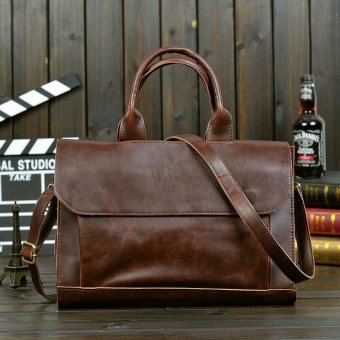 Men's Classic Multifunctional Large Capacity Leather CasualBusiness Bag (black) - Intl June 2018 - 2 Men's Classic Multifunctional Large Capacity Leather CasualBusiness Bag (black) - intl - 2