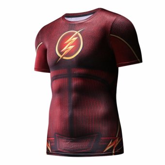 Men's Compression Fitness Shirt ,The Flash Printing Sports T-shirt- Intl June 2018 - 2 Men's Compression Fitness Shirt ,The Flash Printing Sports T-shirt- intl - 2
