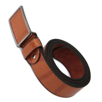 Mens Genuine Leather Vintage Metal Automatic Buckle Waist Band Strap Belt Brown April 2018 - 2 Mens Genuine Leather Vintage Metal Automatic Buckle Waist Band Strap Belt Brown - 2