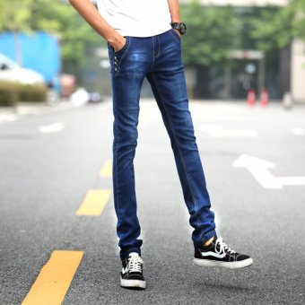 Men's Holy Cross Design Regular Fit Jeans(Blue) June 2018 - 2 Men's Holy Cross Design Regular Fit Jeans(Blue) - 2