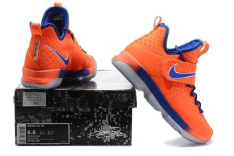 Men's Lebron 14 Basketball Shoes Orange / Blue - Intl June 2018 - 4 Men's Lebron 14 Basketball Shoes Orange / blue - intl - 4