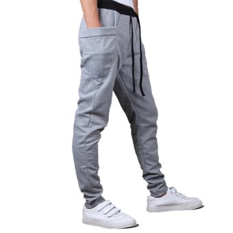 Mens Sweatpants Jogging Tracksuit Bottoms HIP HOP Jogger Sport Sweat Pants Gray June 2018 - 4 Mens Sweatpants Jogging Tracksuit Bottoms HIP HOP Jogger Sport Sweat Pants Gray - 4