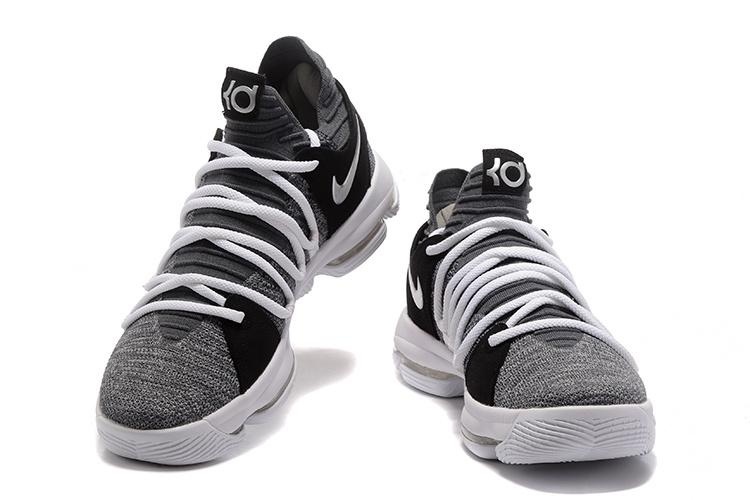 Men's Zoom KD10 EP Basketball Shoes White / Gray / Black - Intl June 2018 - 2 Men's Zoom KD10 EP Basketball Shoes White / gray / black - intl - 2