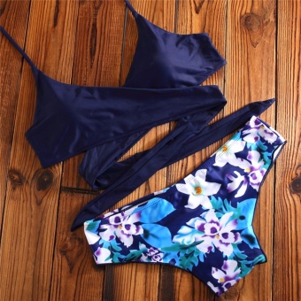 Midnight Floral Bikini Wrap Around Sexy Bikini Two Piece SwimwearSwimsuit June 2018 - 3 Midnight Floral Bikini Wrap Around Sexy Bikini Two Piece SwimwearSwimsuit - 3