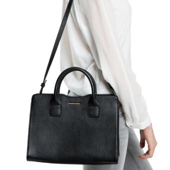 MNG Mango Mini Pebbled Effect Tote Bag (Black) June 2018 - 3 MNG Mango Mini Pebbled Effect Tote Bag (Black) - 3