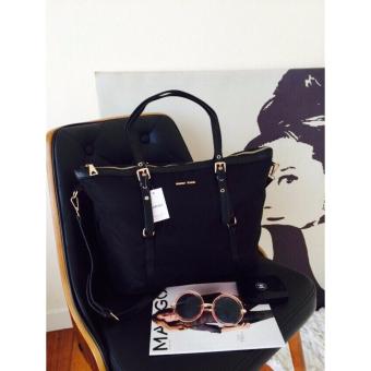 MNG Mango Tessuto Shopper Zip Tote Bag (Black) June 2018 - 5 MNG Mango Tessuto Shopper Zip Tote Bag (Black) - 5