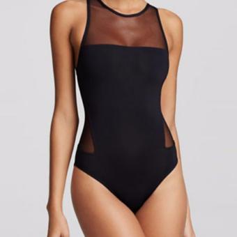 Monokini Mesh Cut Out Back Classic One Piece Swimsuit Women's Swimwear June 2018 - 2 Monokini Mesh Cut Out Back Classic One Piece Swimsuit Women's Swimwear - 2