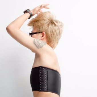 NEW Breathable Strapless Chest Breast Binder Trans Tomboy CosplayBlack - Intl June 2018 - 4 NEW Breathable Strapless Chest Breast Binder Trans Tomboy CosplayBlack - intl - 4