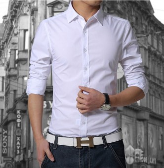 New Mens Long Sleeve Luxury Casual Slim Fit Stylish Dress Shirtswhite June 2018 - 2 New Mens long sleeve Luxury Casual Slim Fit Stylish Dress Shirtswhite - 2