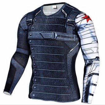 New Superhero Winter Soldier Bucky Superman Anime 3D T ShirtFitness Men Crossfit T-Shirt Long Sleeve Compression Shirt - Intl June 2018 - 2 New Superhero Winter Soldier Bucky Superman Anime 3D T ShirtFitness Men Crossfit T-Shirt Long Sleeve Compression Shirt - intl - 2
