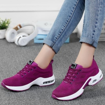 New Trendy Women Sneakers Fly Weave Breathable Women Running Shoes Soft Non-Slip Sole Womens Trainers Outdoor Sports Jogging Shoes(purple) - Intl June 2018 - 4 New Trendy Women Sneakers Fly Weave Breathable Women Running Shoes Soft Non-Slip Sole Womens Trainers Outdoor Sports Jogging Shoes(purple) - intl - 4