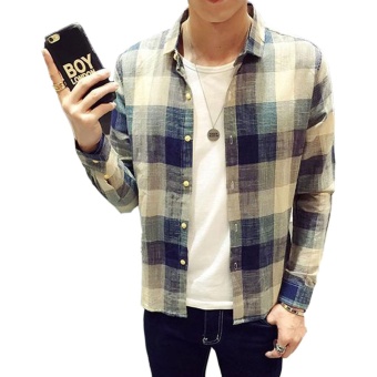New Winter Men's Cotton Long-sleeved Color Plaid Shirt - Intl June 2018 - 2 New Winter Men's Cotton Long-sleeved Color Plaid Shirt - Intl - 2
