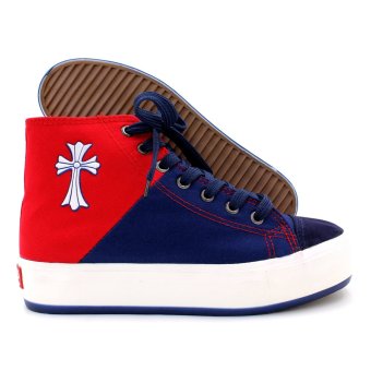 New York Sneakers Aviana High Cut Shoes (Blue/Red) June 2018 - 3 New York Sneakers Aviana High Cut Shoes (Blue/Red) - 3