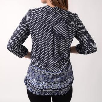 No Apologies Quarter Sleeves Blouse NFT04-0245 (Navy Blue) April 2018 - 3 No Apologies Quarter Sleeves Blouse NFT04-0245 (Navy Blue) - 3