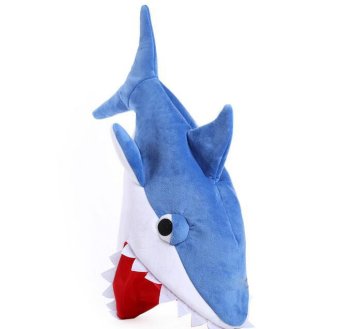 Novelty Plush Shark Hat Geek Fleece Shark Shaped Hat Cap Gift ForChildren June 2018 - 2 Novelty Plush Shark Hat Geek Fleece Shark Shaped Hat Cap Gift forChildren - 2