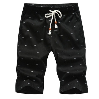 Ocean New Men Fashion Chino Shorts Leisure Teenagers PrintingCotton Shorts(Black) - Intl June 2018 - 4 Ocean New Men Fashion Chino Shorts Leisure Teenagers printingCotton shorts(Black) - intl - 4