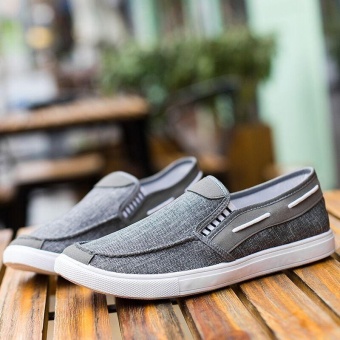 Ocean New Men Fashion Slip On Casual Canvas Sneakers BreatheShoes(Grey) - Intl June 2018 - 5 Ocean New Men Fashion Slip On Casual Canvas Sneakers BreatheShoes(Grey) - intl - 5