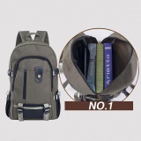 Ooplm Men Vintage Casual Canvas Shoulder Backpack Rucksack Bags For Travel Hiking School (Amy Green) - Intl August 2018 - 4 ooplm Men Vintage Casual Canvas Shoulder Backpack Rucksack Bags For Travel Hiking School (Amy Green) - intl - 4