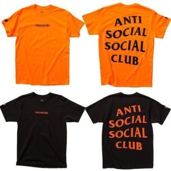 Paranoid Men's Short Sleeve 'Anti Social Club' T Shirt (Color Orange) - Intl June 2018 - 4 Paranoid Men's Short Sleeve 'Anti Social Club' T Shirt (Color Orange) - intl - 4
