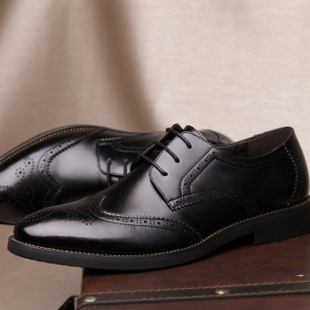 PINSV Genuine Leather Men's Breathable Casual Business Shoes (Black) - Intl June 2018 - 4 PINSV Genuine Leather Men's Breathable Casual Business Shoes (Black) - Intl - 4