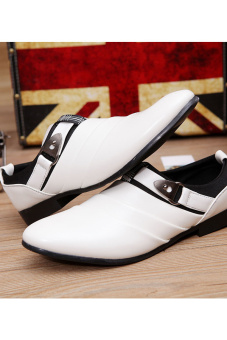 PINSV Men Formal Shoes Casual Loafers(White) June 2018 - 2 PINSV Men Formal Shoes Casual Loafers(White) - 2