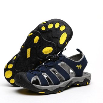 PINSV Men Outdoor Sporty Slipper Sandals Shoes (Navy Blue) - Intl June 2018 - 5 PINSV Men Outdoor Sporty Slipper Sandals Shoes (Navy Blue) - intl - 5