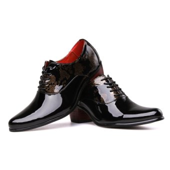 PINSV Patent Leather Men's Formal Shoes Casual Oxford Shoes (Black) June 2018 - 3 PINSV Patent Leather Men's Formal Shoes Casual Oxford Shoes (Black) - 3